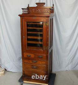 Antique Walnut Dental Storage Cabinet Harvard Company