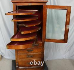 Antique Walnut Dental Storage Cabinet Harvard Company