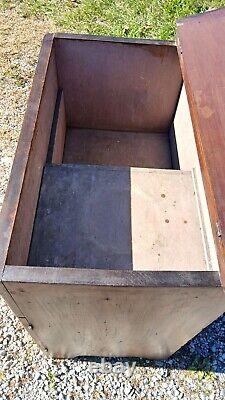 Antique Walnut Lift Top Dry Sink Commode 1870s