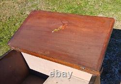 Antique Walnut Lift Top Dry Sink Commode 1870s