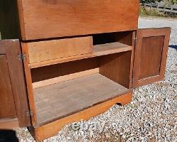 Antique Walnut Lift Top Dry Sink Commode 1870s