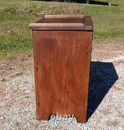 Antique Walnut Lift Top Dry Sink Commode 1870s