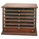 Antique Walnut Seven Drawer Spool Cabinet C1890