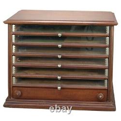 Antique Walnut Seven Drawer Spool Cabinet C1890