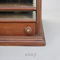 Antique Walnut Seven Drawer Spool Cabinet C1890