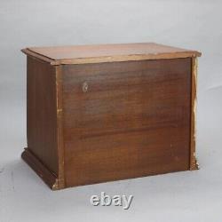 Antique Walnut Seven Drawer Spool Cabinet C1890