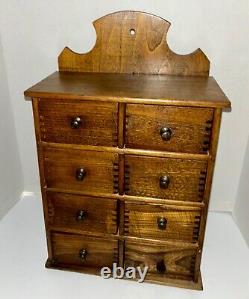 Antique Walnut Spice Cabinet handmade 19th c