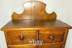 Antique Walnut Spice Cabinet handmade 19th c