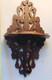 Antique Walnut Wall Shelf Bracket Fret Carved Victorian
