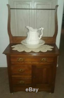 Antique Wash Stand Original Dated 1902