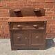 Antique Washstand Solid Wood Westlake Style Moldings Drawer Cupboard Storage