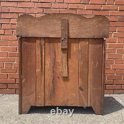 Antique Washstand Solid Wood Westlake Style Moldings Drawer Cupboard Storage