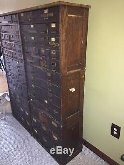 Antique Watch Makers 76 Drawer Cabinet 61 3/4H x 50 1/2W x 13 1/4D