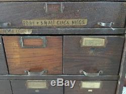 Antique Watch Makers 76 Drawer Cabinet 61 3/4H x 50 1/2W x 13 1/4D