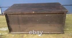 Antique Watchmaker's 4 Drawer Storage Wood Cabinet with NOS Glass Watch Crystals