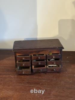 Antique Watchmaker's Parts Cabinet & Contents Roskopf Movement c. 1900 Rae