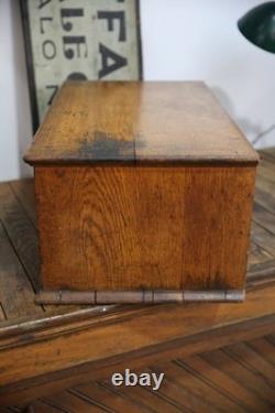 Antique Watchmakers Apothecary Cabinet wood drawer Tool Box Pocket Watch vintage