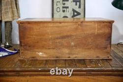 Antique Watchmakers Apothecary Cabinet wood drawer Tool Box Pocket Watch vintage
