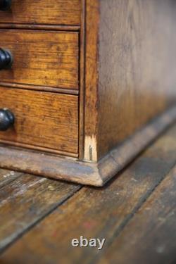 Antique Watchmakers Apothecary Cabinet wood drawer Tool Box Pocket Watch vintage