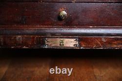 Antique Watchmakers Cabinet wood Apothecary Industrial Multi Drawer brass knobs