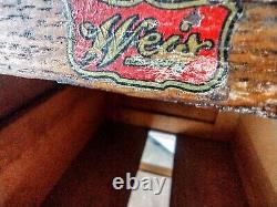 Antique Weis Mission Arts & Crafts Piece 4-Drawe Wood Library File Cabinet