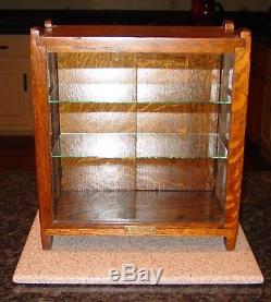 Antique West Gum Co oak chewing gum counter top display case-15433