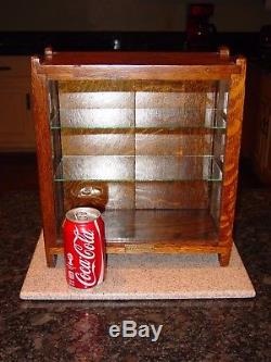 Antique West Gum Co oak chewing gum counter top display case-15433