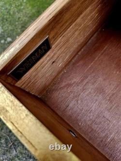 Antique Wieman gold Curio 3 Shelve Cabinet Display. Hollywood Regency Style