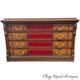 Antique Willimantic Victorian Birdseye Spool Cabinet Four Drawer Country Store