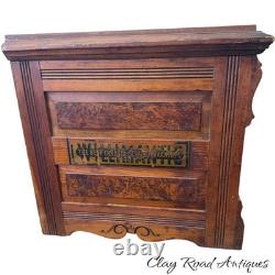 Antique Willimantic victorian Birdseye spool cabinet four drawer country store