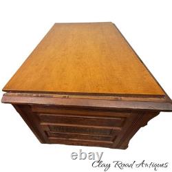 Antique Willimantic victorian Birdseye spool cabinet four drawer country store