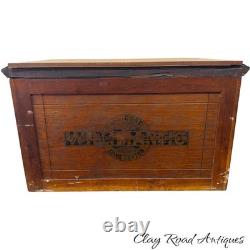 Antique Willimantic victorian Birdseye spool cabinet four drawer country store