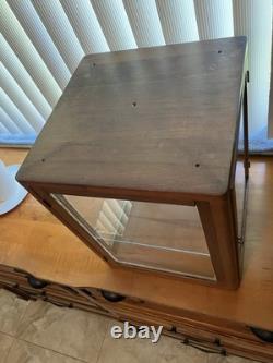 Antique Wood And Glass Curio Cabinet