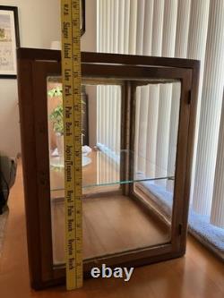 Antique Wood And Glass Curio Cabinet