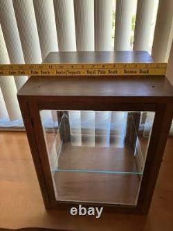 Antique Wood And Glass Curio Cabinet