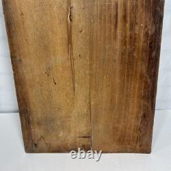 Antique Wood Apothecary Spice Cabinet 9 Metal Labeled Drawers 18.5 x 10