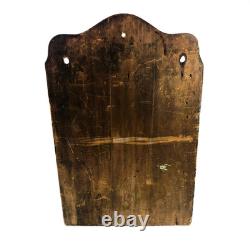 Antique Wood Apothecary Spice Cabinet Primitive 8 Labeled Drawers 17 x 11