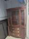 Antique Wood China Cabinet