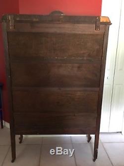 Antique Wood China/Curio Cabinet On Casters Local Pickup Only