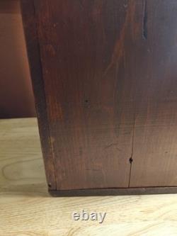 Antique Wood Corner Curio Cabinet Apothecary Cupboard WithKey