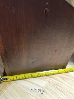Antique Wood Corner Curio Cabinet Apothecary Cupboard WithKey