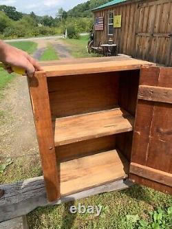 Antique Wood Crate Walter M Lowney Co. Boston Mass. Transformed Into a Cabinet