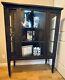Antique Wood Glass China Cabinet Early 1900s 44w X 58t