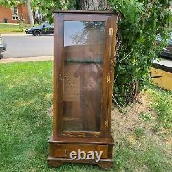 Antique Wood Gun Cabinet