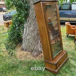 Antique Wood Gun Cabinet