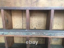Antique Wood Primitive Cubby Cabinet General Store Rare