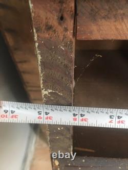 Antique Wood Primitive Cubby Cabinet General Store Rare