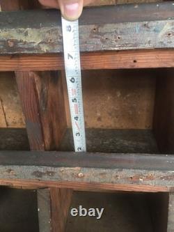 Antique Wood Primitive Cubby Cabinet General Store Rare