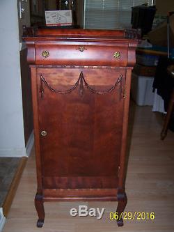 Antique Wood Sheet Music Cabinet