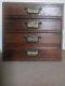 Antique Wood Small Chest Drawers/cabinet Apothecary/industrial/printers/filing